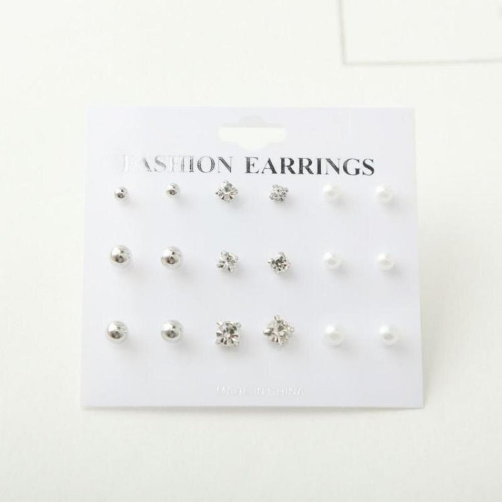 Set Pack Earrings Stud Women Circle Bohemian Hoop Drop Cute Trendy Jewelry - Picture 3 of 6